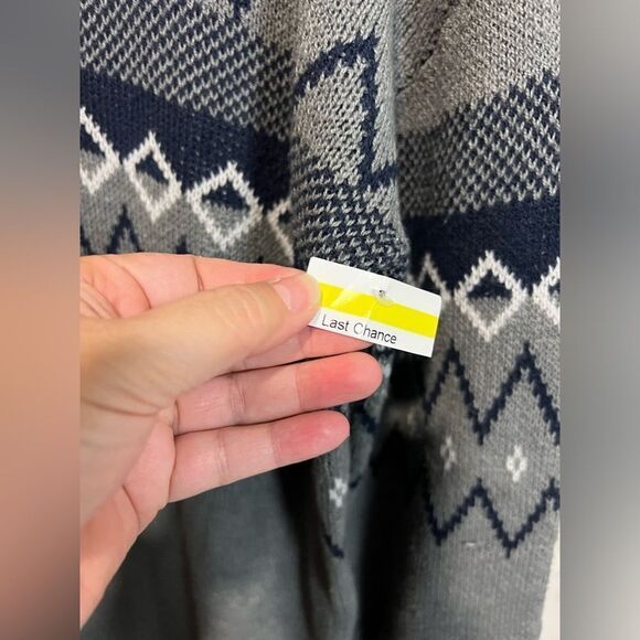 NEW Melrose & Market Women's Mock Neck Grey and Blue Sweater Dress Size M - Picture 8 of 11